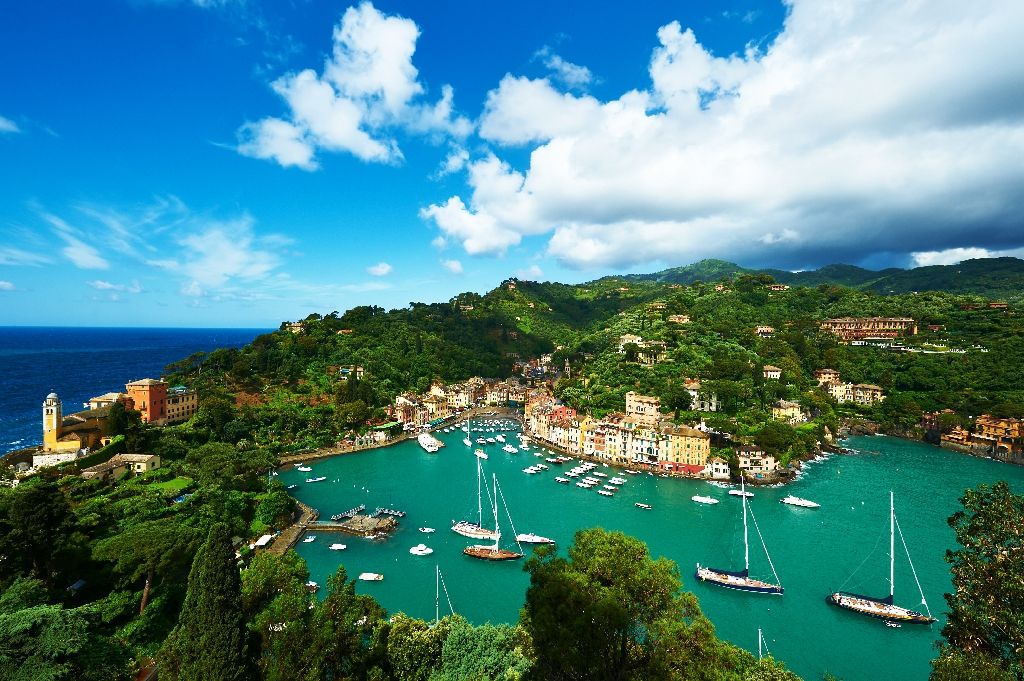 Portofino,Village,On,Ligurian,Coast,In,Italy