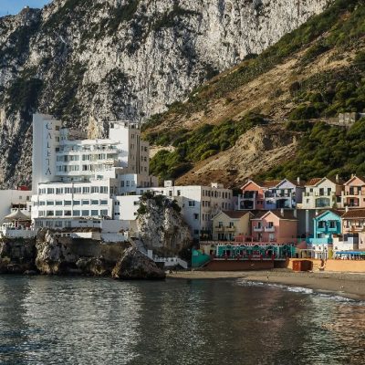 Gibraltar,-,October,22,,2017:,Morning,View,Of,Catalan,Bay