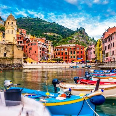 View,Of,Vernazza,Village,,Cinque,Terre,,Italy.,View,From,The