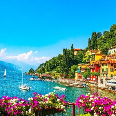 Varenna,Town,In,Como,Lake,District.,Italian,Traditional,Lake,Village.