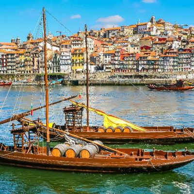 Cityscape,Of,The,City,Of,Porto,,Douro,River,With,Its