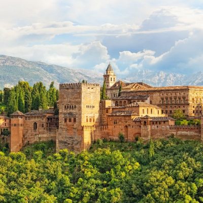 Ancient,Arabic,Fortress,Of,Alhambra,,Granada,,Spain